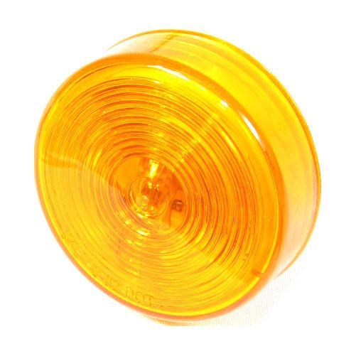 2 Round Led Marker Lights Optronics Amber 3-LED Trailer Clearance Light | 2.5" Round, Grommet Mount (MCL-57) Trailer Lights Oval - Foto 3