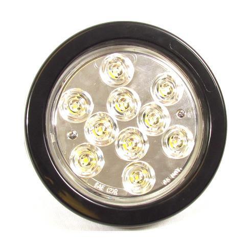 4" White Round Backup Led Light With 10 Leds And Clear Lens | F235170