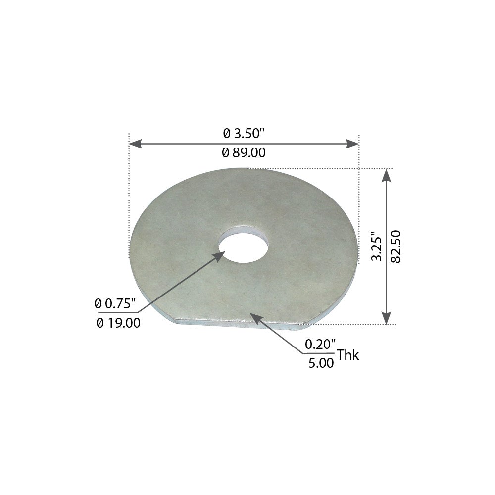 Fortpro Transmission Washer D Compatible with Mack R/RD/CH Series Trucks Replaces 15AX1373, 15QD1132 | F113107