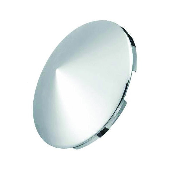 Chrome Steel Front Pointed Style Hub Cap - 8.5" Id | 4 Notch Cut Out | F245697