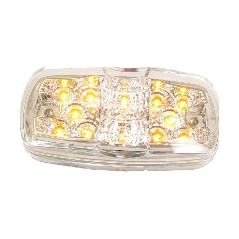 thumbnail image 2 of 4pcs AMBER Square Clearance Side Marker Light Trailer RV W Ref 2 of 9
