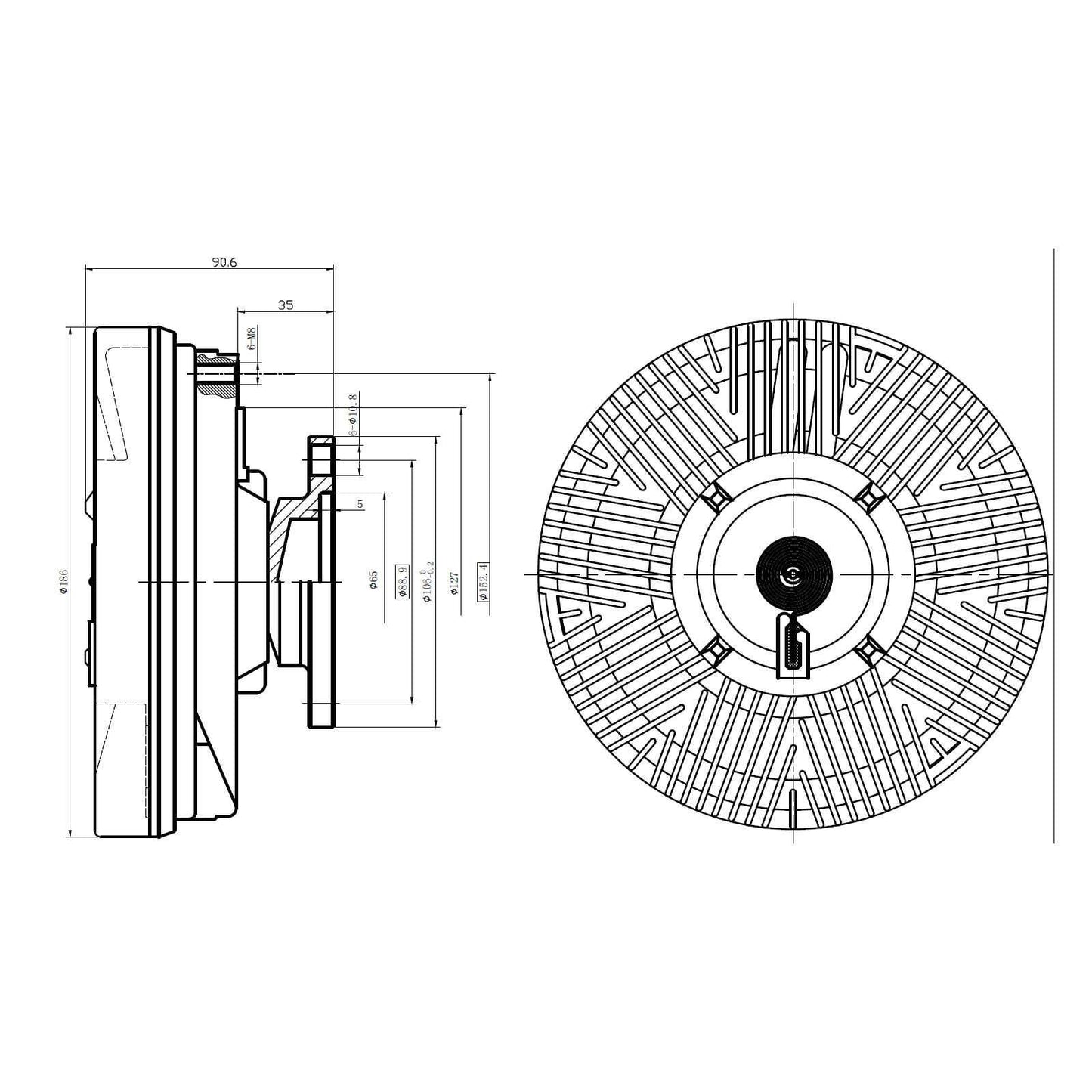 F247996 | F38MH416P2, F902002 FAN CLUTCH | Replace EFC-1643A