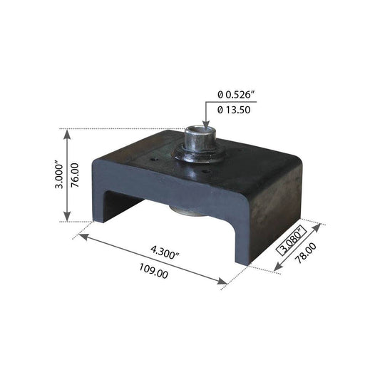 Fortpro Cabin Mount Compatible with International-Navistar Replaces 590981C1, 505969C1 | F306929