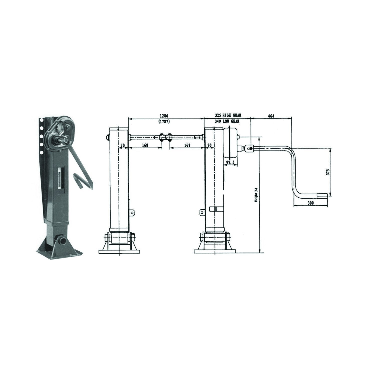 landing gear drawing F286425