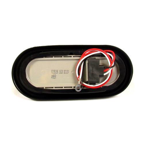 6" Red Oval Marker/Tail/Stop/Turn Led Light With 10 Leds And Clear Lens | F235186