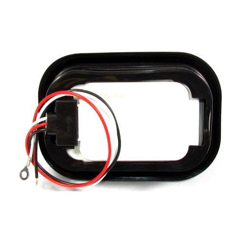 5.3" x 3.4" Amber Rectangular Tail/Turn Incandescent Light With Amber Lens - Sealed | F235215