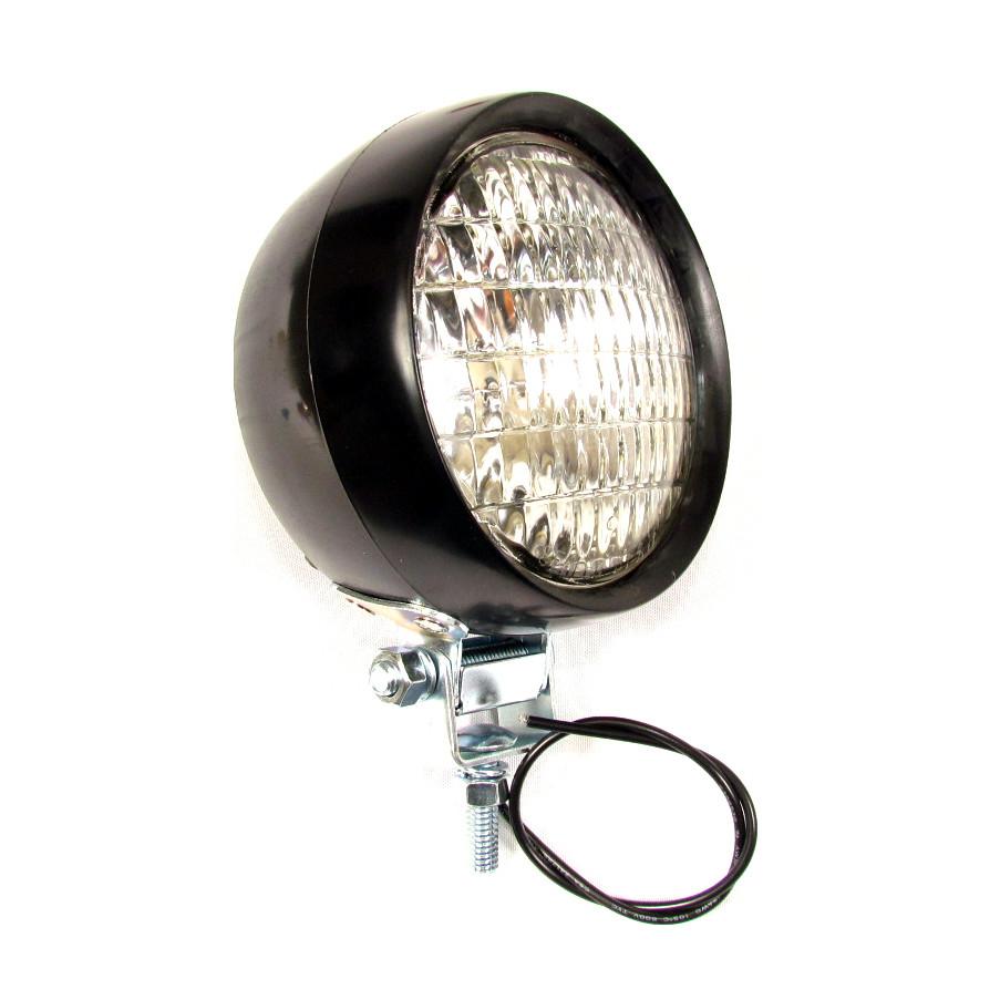 4 3/4" Round Work Light Lamp With Clear Lens And Rubber Housing | F235269