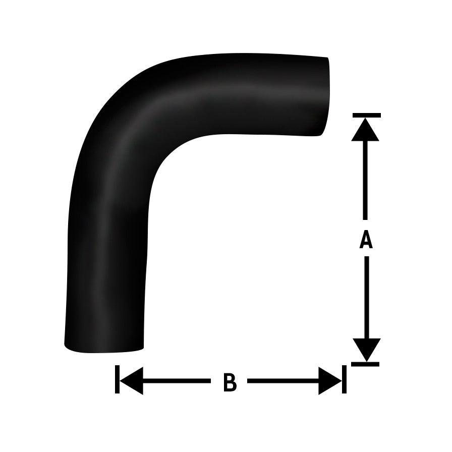 F010087 | HOSE (1-1/4in ID) (A 5in) (B 4in) | Replace 744GB236A | ECH8677 | ECH-8677