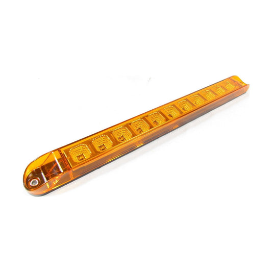 17" X 1-3/8" Amber Led Light Bar With 11 Leds, Amber Lens And Chromed Reflector | F235245