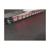 F235253 | AMBER CLEAR, 11 LED LIGHT BAR WITH CHROME BEZEL
