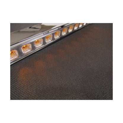 F235249 | AMBER, 11 LED LIGHT BAR WITH CHROME BEZEL