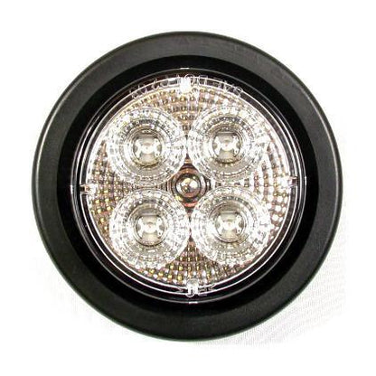 2-1/2" Red Round Clearance/Marker Led Light With 4 Leds And Clear Lens | F235126