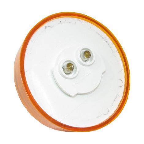2-1/2" Amber Round Clearance/Marker Incandescent Light With Amber Lens - Sealed | F235145