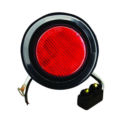 2" Red Round Clearance/Marker Led Light With 10 Leds And Red Lens | F235227