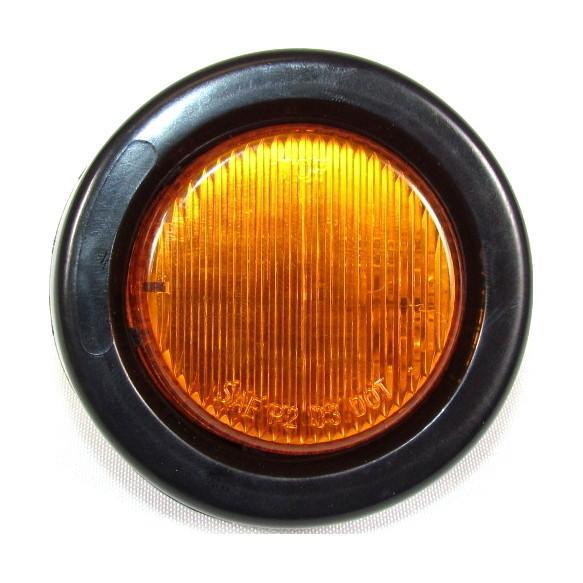 2" Amber Round Clearance/Marker Led Light With 10 Leds And Amber Lens | F235237