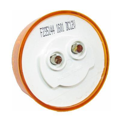 2" Amber Round Clearance/Marker Incandescent Light With Amber Lens - Sealed | F235144