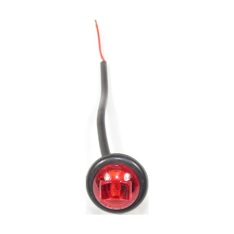 Fortpro 3/4" Red Round Clearance/Marker Led Light with 1 LED and Red Lens | F235206