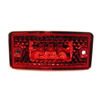 4-9/16" X 2-1/4" Red Cab Led Light With 3 Leds And Red Lens | F235263