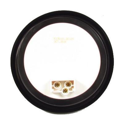 4" Amber Round Tail/Turn Led Light With 17 Leds, Clear Lens And Chromed Reflector | F235113