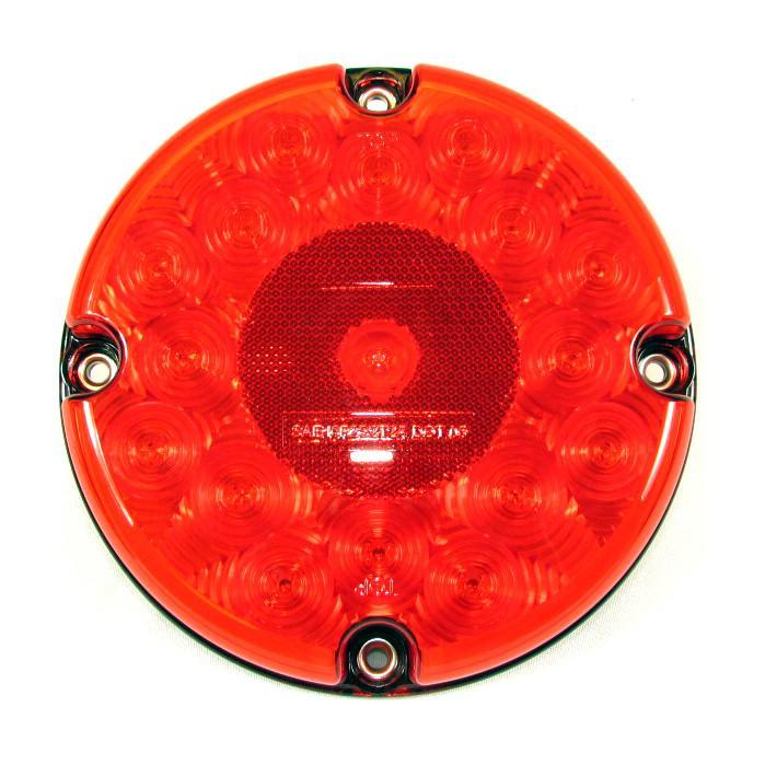F235308 | RED, 7IN DIA. 17 LED BUS LIGHT 12 VOLT