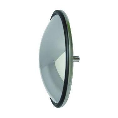 8 1/2" Semi-Bubble Convex Mirror Stainless Steel With Center Stud Mount | F245657