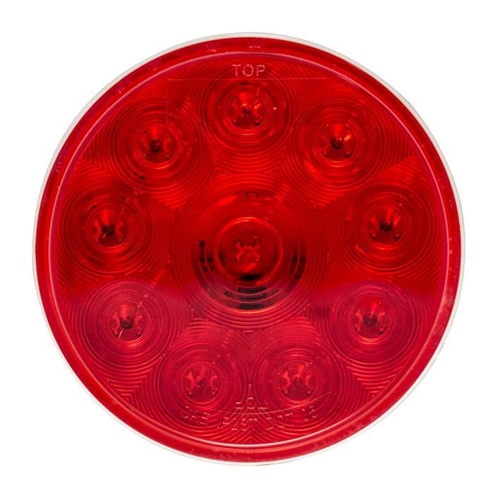 4” Round Red Light - 10 LED
