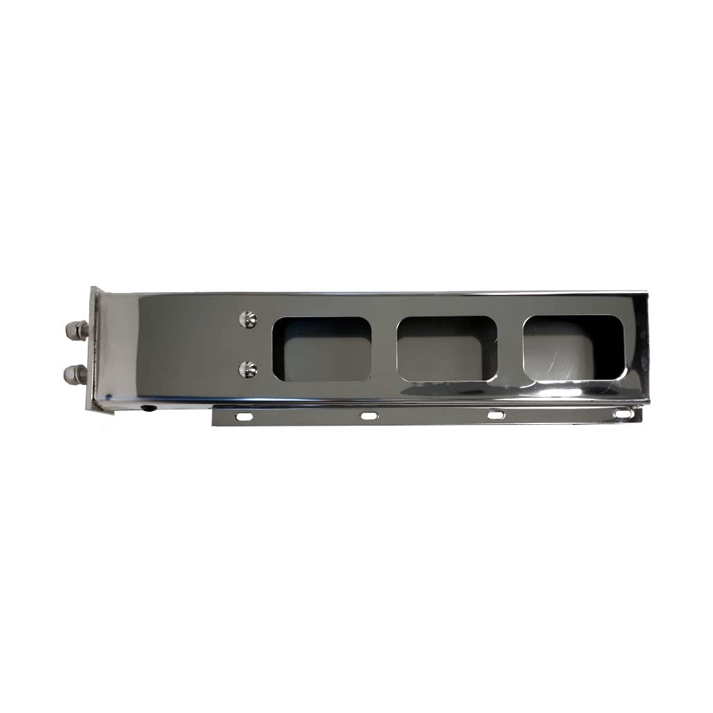 30" X 6" Spring Loaded Mud Flap Hanger Light Bar With Rectangular Light Cutouts | F247588