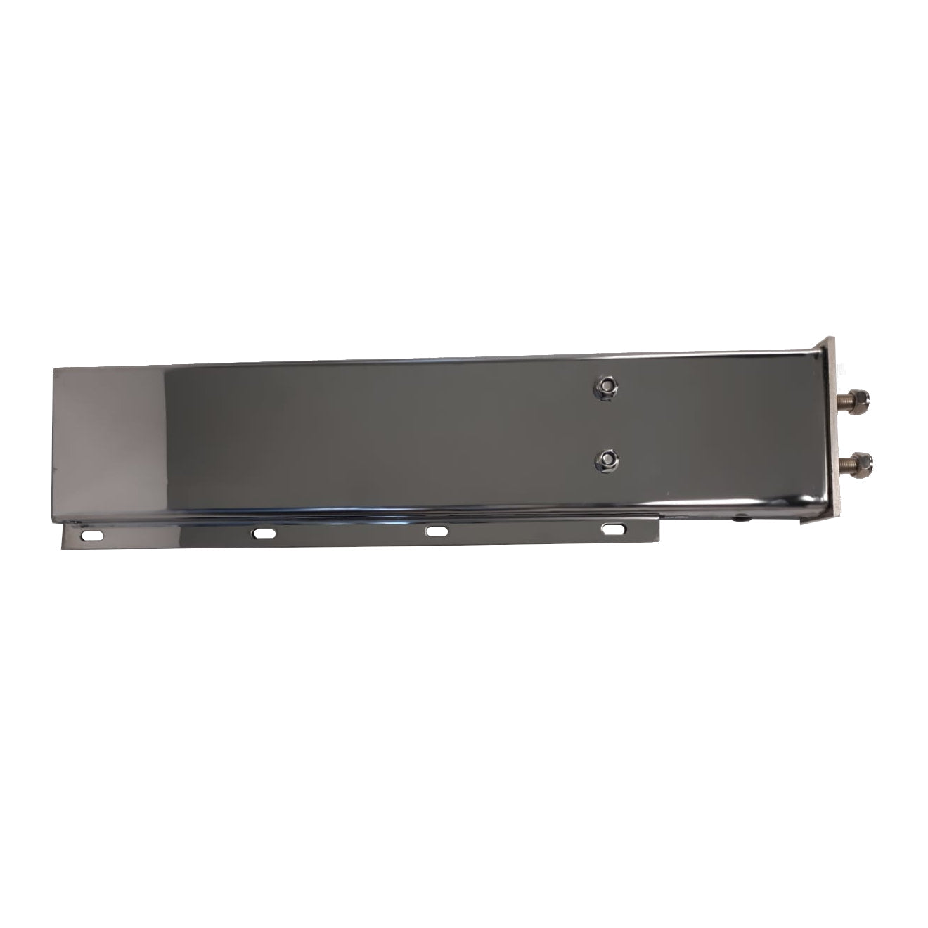 Stainless Steel 30" Mud Flap Hanger W/Light Cutouts Spring Loaded 2-1/5" Pattern