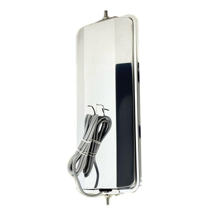 7" x 16" Stainless Steel West Coast Mirror, Heated with Convex section  | F247532