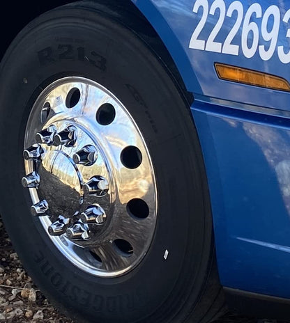 Chrome Axle Cover Kit w/ 33Mm Thread-On Nuts Covers | F247500