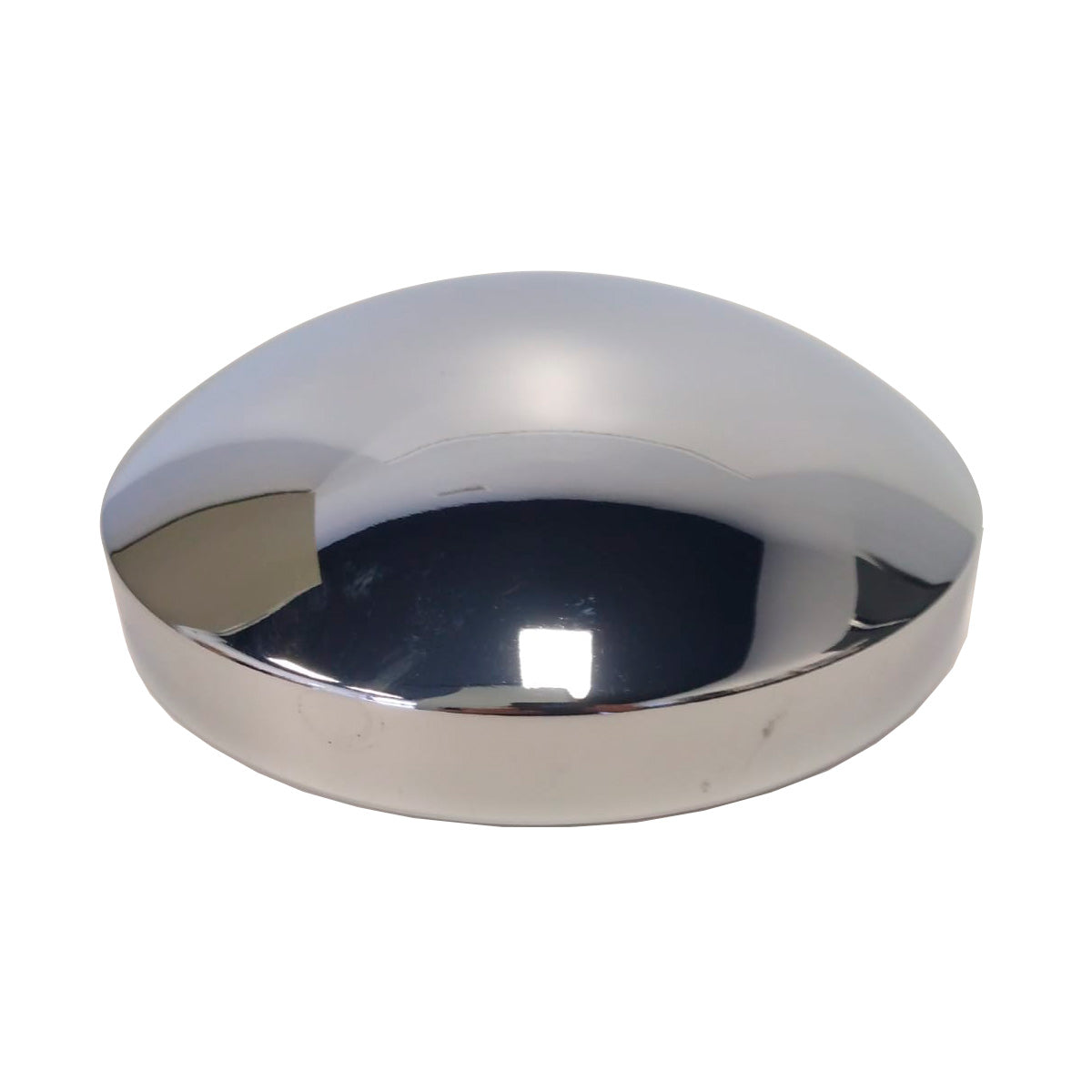 Chrome Steel Rear Dome Style Hub Cap Fits 8.5