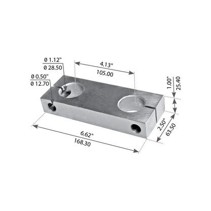 Fortpro Side Bar Compatible with Freightliner FLC112 Conv. Series Trucks Replaces 681-322-0020, 681-322-0120 | F317232