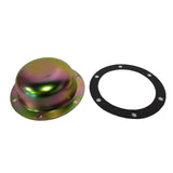 Fortpro Steel Non-Vent Axle Hub Cap w/ 6 Holes and Gasket, Grease Applications | Replacement for Stemco 340-5097 | F276193