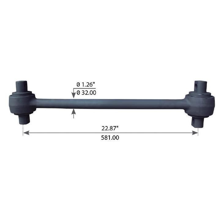 Axel Torque Rods Fortpro Torque Rod with Bushing Compatible with Peterbilt Rear Air Sus ...
