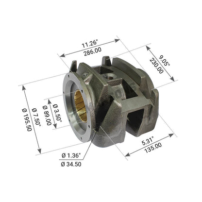 Fortpro Trunnion Assembly Compatible with Mack SS34-38, 4inch. SPRING SS44, SWS573 Camelback Rear Suspension Series Replaces 39QK27E, 39QK326, 25130237 | F174004
