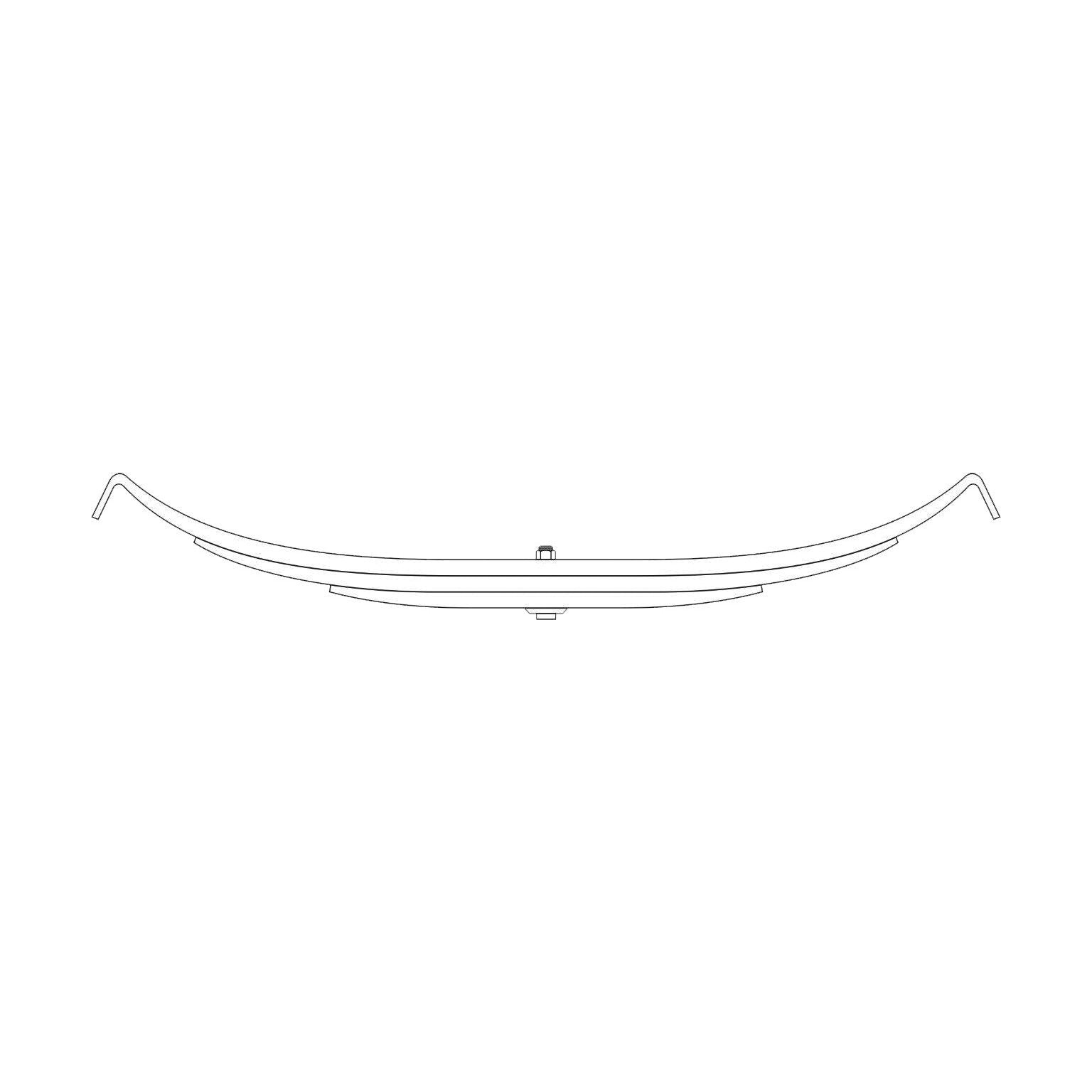 F247953 | TRA-2728 TRAILER SPRING 3 LEAVES – Fortpro USA