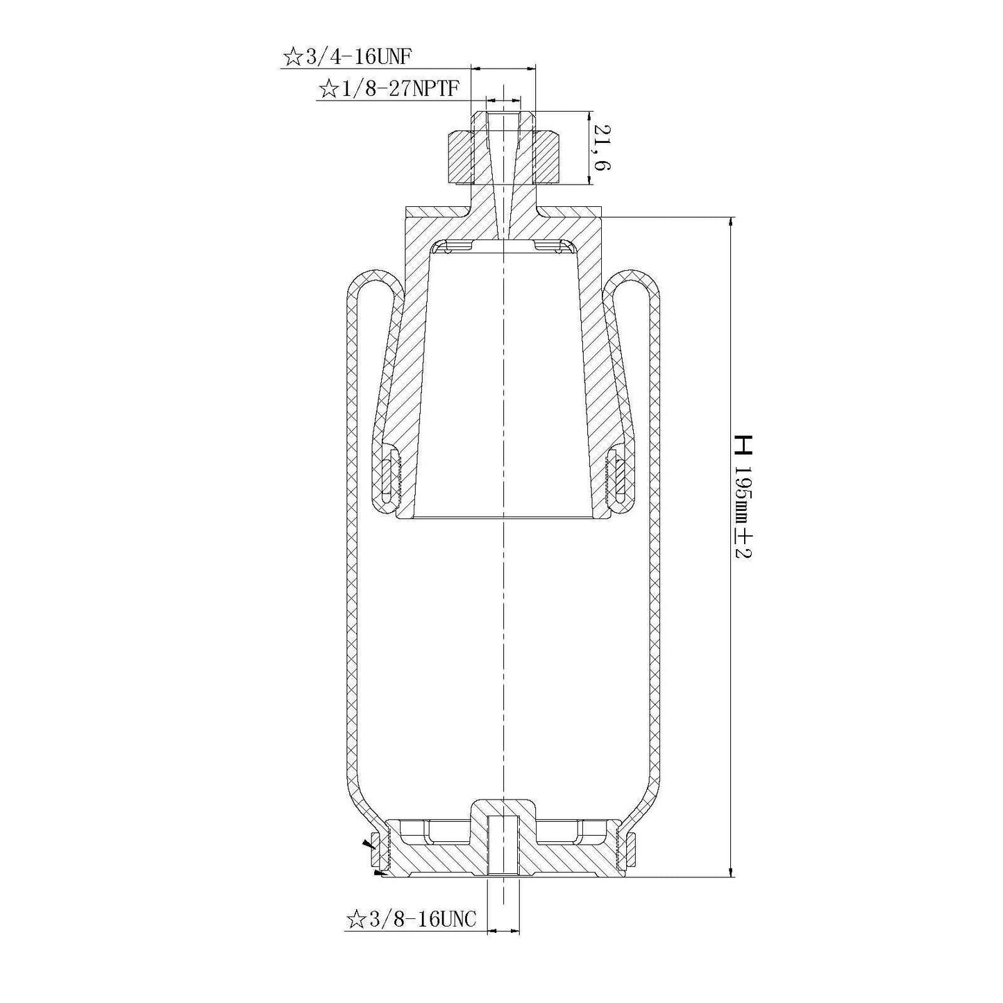 F245648 | AIR SPRING  7036, 1S5-186 | Replace 804266