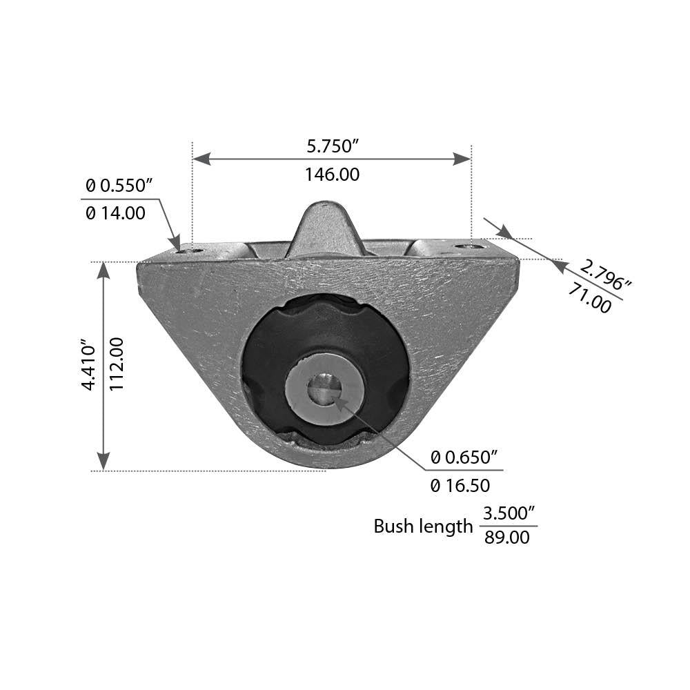 Fortpro Cabin Mount Compatible with Freightliner Century, Columbia Series Trucks Replaces 18-41005-000 | F317234