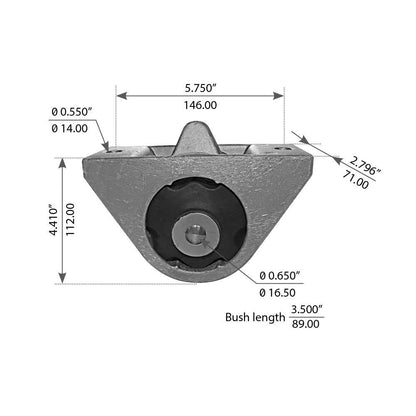 Fortpro Cabin Mount Compatible with Freightliner Century, Columbia Series Trucks Replaces 18-41005-000 | F317234