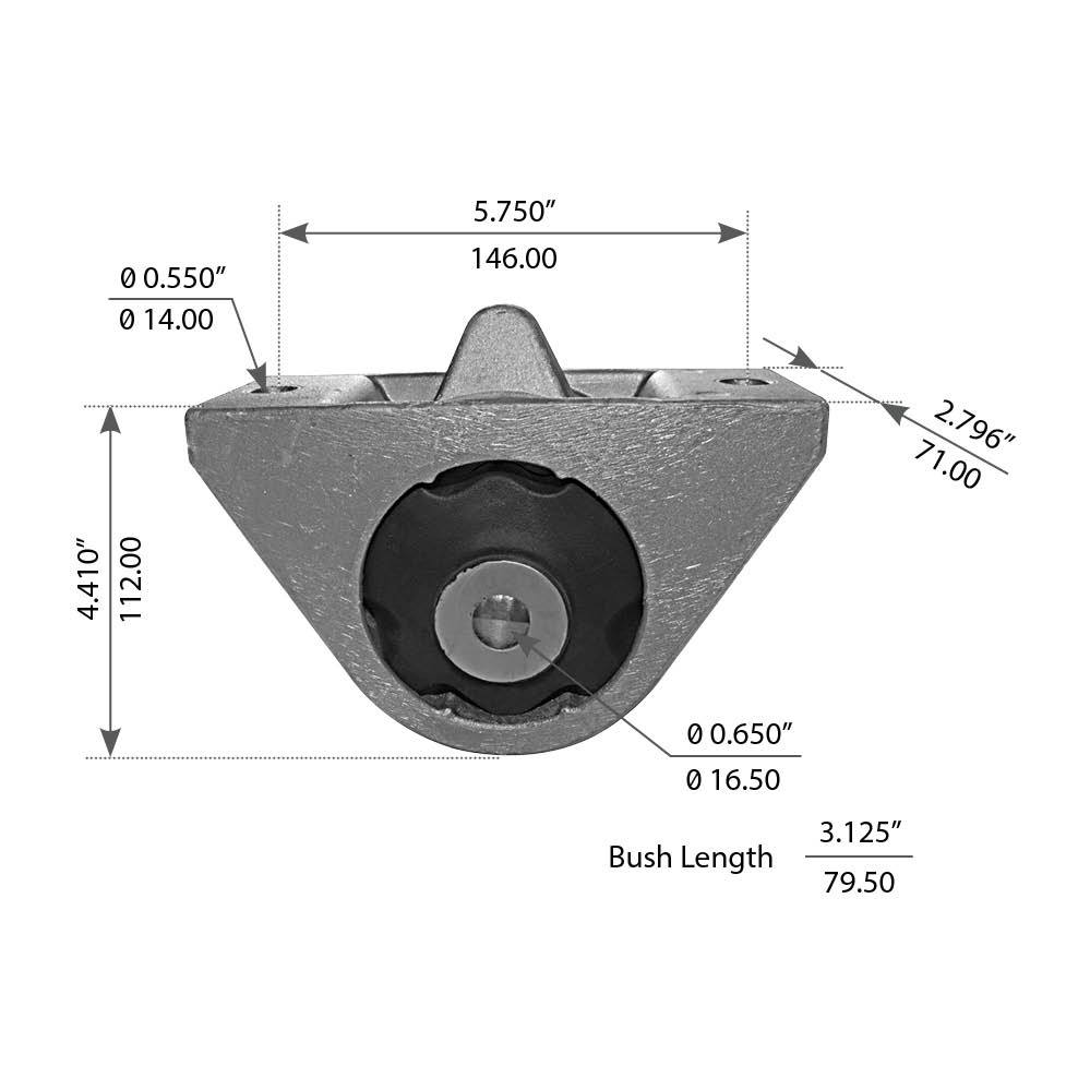 Fortpro Cabin Mount Compatible with Freightliner Century, Columbia Series Trucks Replaces 1845384000 | F317233