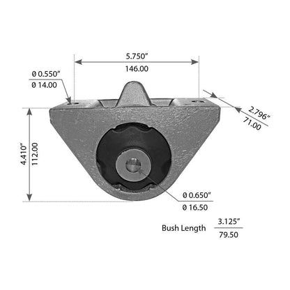 Fortpro Cabin Mount Compatible with Freightliner Century, Columbia Series Trucks Replaces 1845384000 | F317233