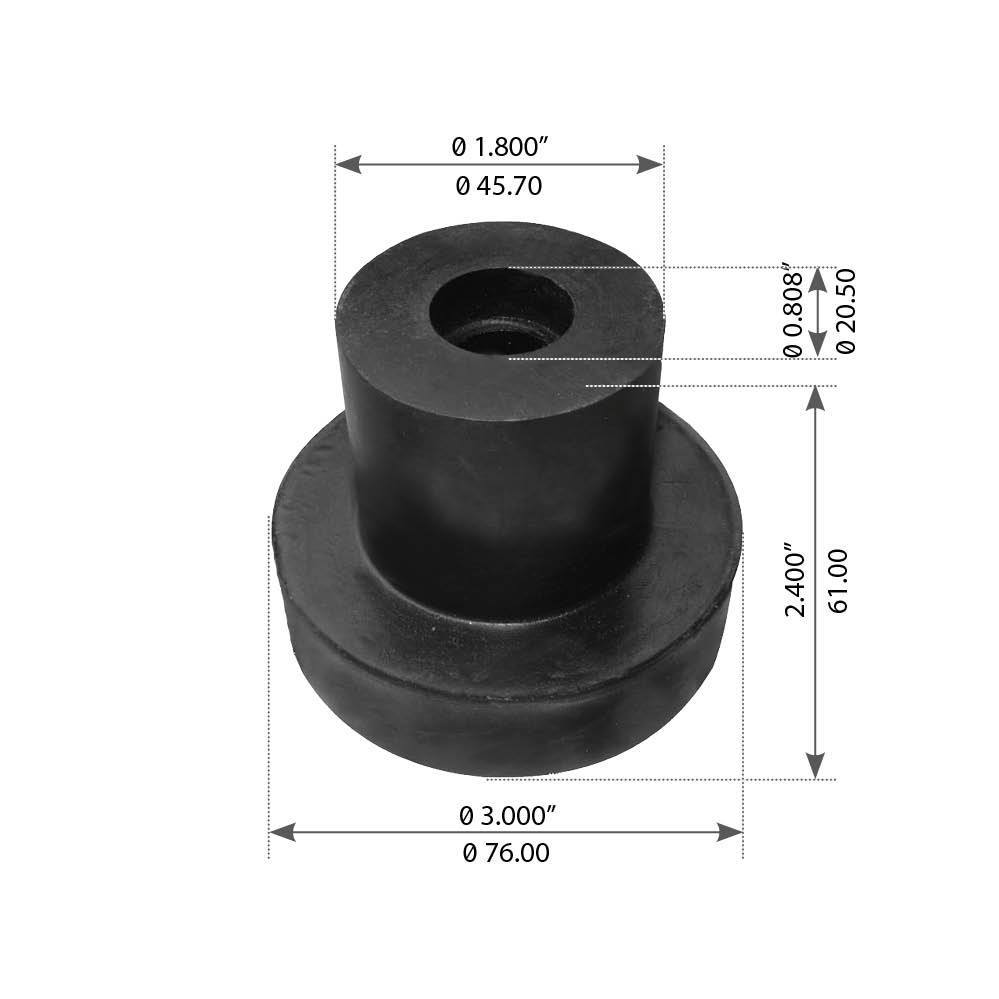 Fortpro Cabin Mount Compatible with Kenworth T800, Peterbilt, International-Navistar 9300 Series Trucks Replaces K066-176, 05-14794, 476869C1 | F327367