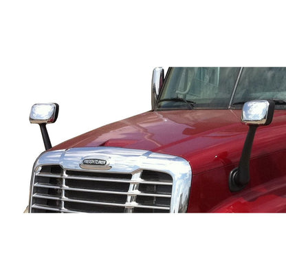 Chrome Hood Mirror Replacement For Freightliner Cascadia 2008-2016 - Driver Side | F245688