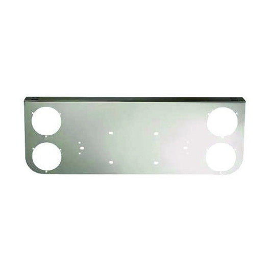 Chrome Rear Center Panel With Four 4" Light Round Cutouts | F247625