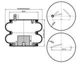 F245645 | AIR SPRING  554787C1, 2B12-307, 7403 | Replace FAS-0714