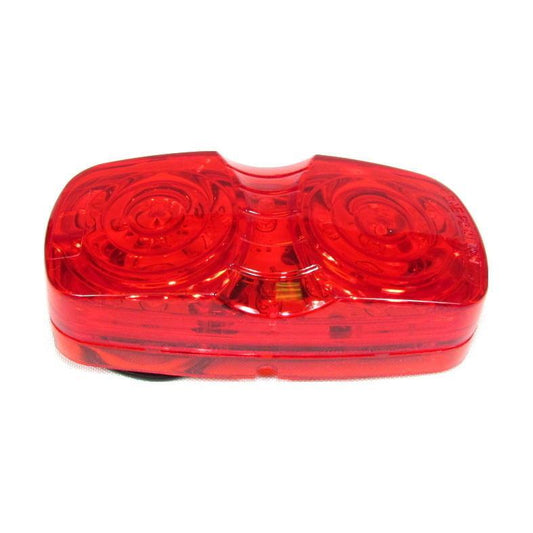 4" X 2" Red Clearance/Marker Double Bullseye Trailer Led Light With 16 Leds And Red Lens | F235220