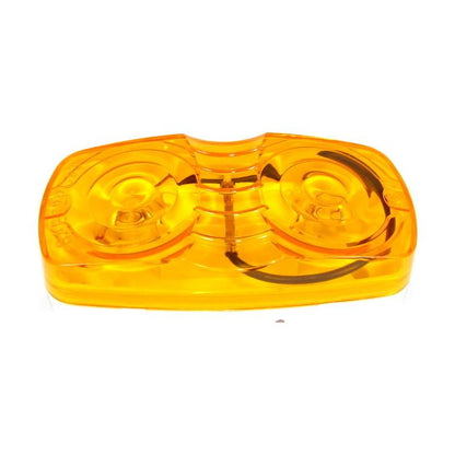 4" X 2" Amber Clearance/Marker Double Bullseye Trailer Incandescent Light With Amber Lens | F235233