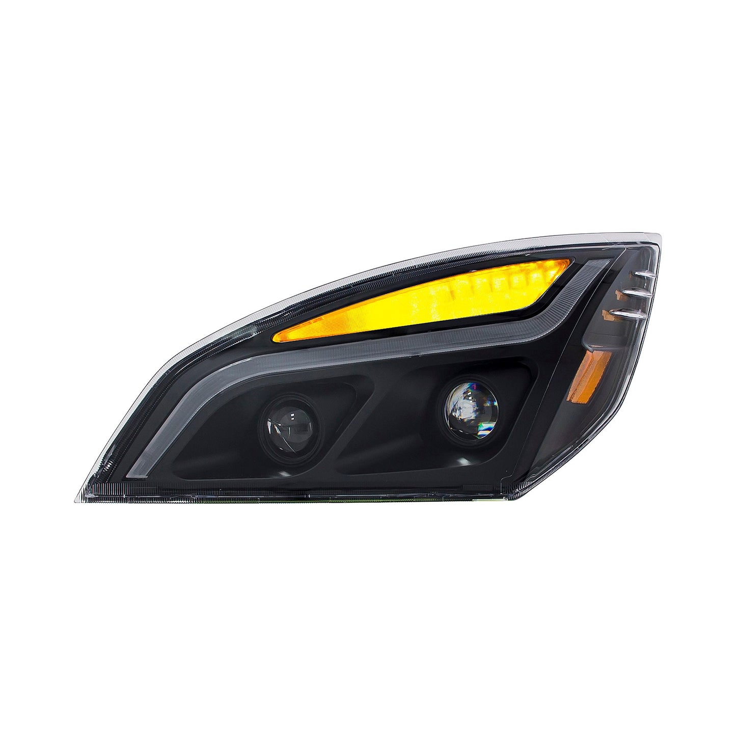 Fortpro Headlight with LED Projector Technology Replacement for Freightliner Cascadia 2018+ Driver Side | F236852