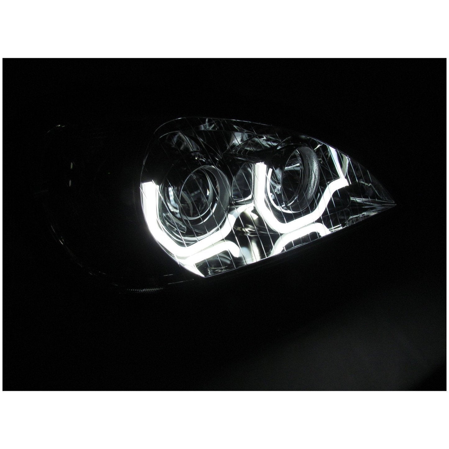 Chrome Housing Projector Headlight With Led Light Bar For Freightliner Columbia - Driver Side | F236801