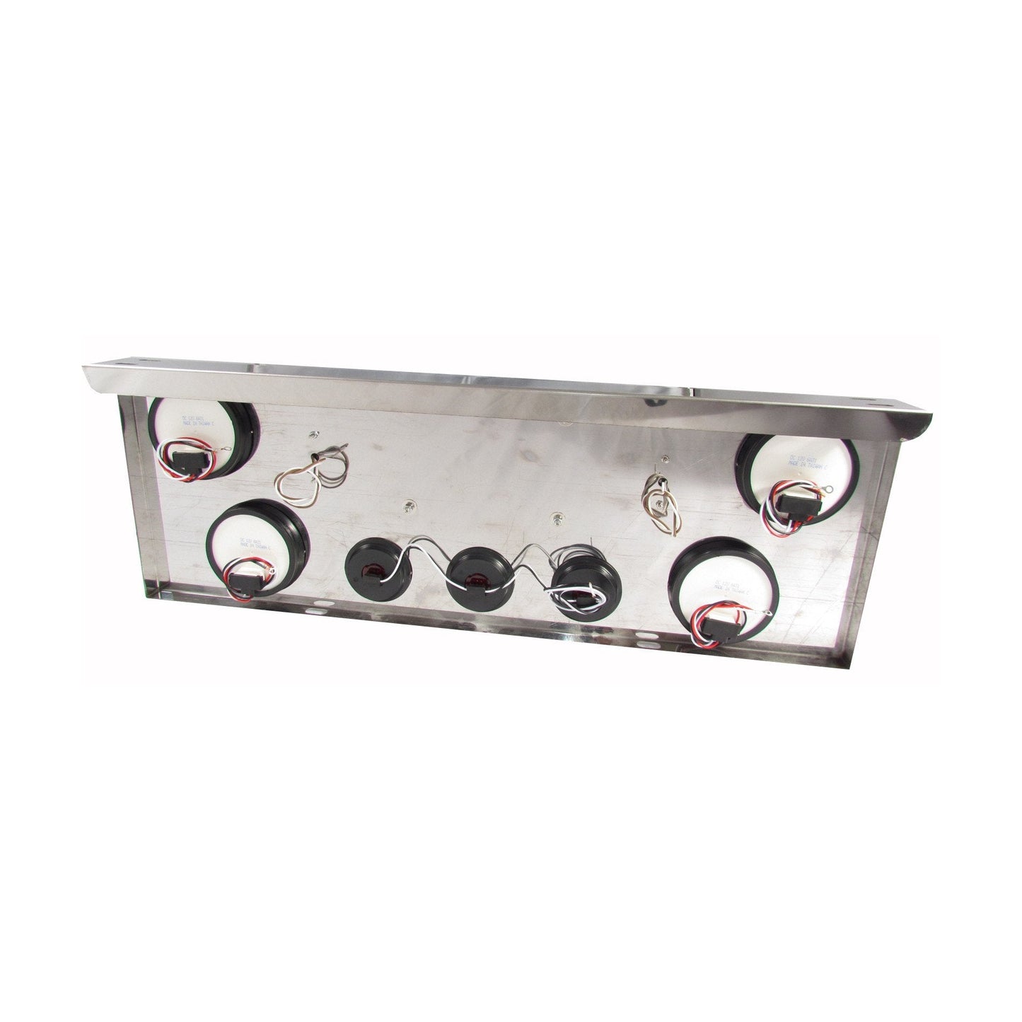 Stainless Steel Rear Center Panel With Red Led Lights | F235298